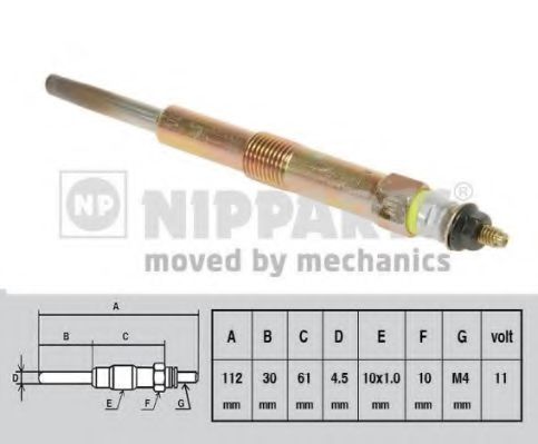 Свеча накаливания - Nipparts J5710501