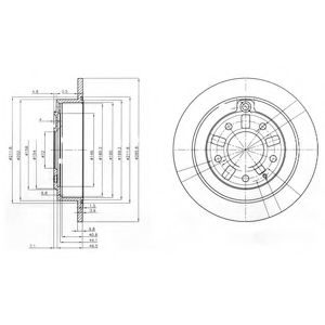 Диск тормозной - Delphi BG3231