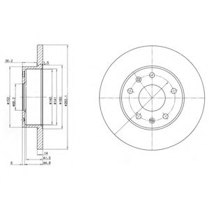 Диск тормозной передний - Delphi BG3426
