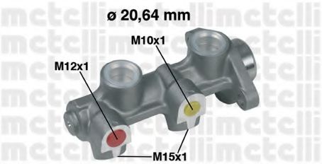 Главный тормозной цилиндр - Metelli 05-0180