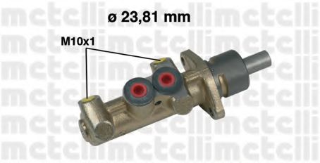 Главный тормозной цилиндр - Metelli 05-0252