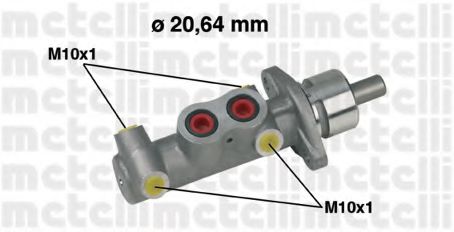 Главный тормозной цилиндр - Metelli 05-0289