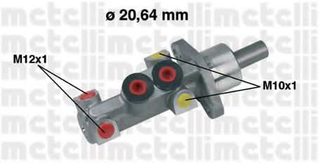 Главный тормозной цилиндр - Metelli 05-0388