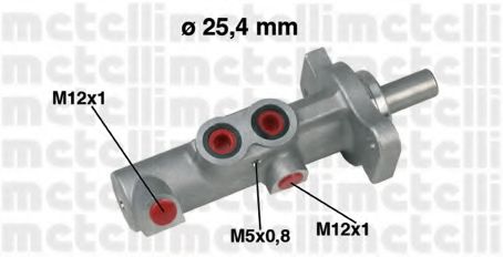Главный тормозной цилиндр - Metelli 05-0425