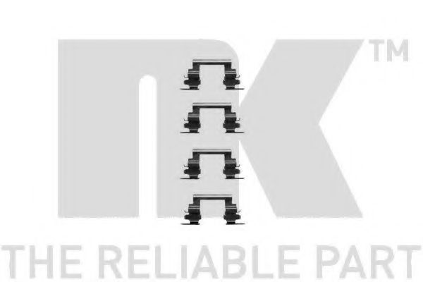 Ремкомплект дисковых тормозных колодок  - NK 7930236