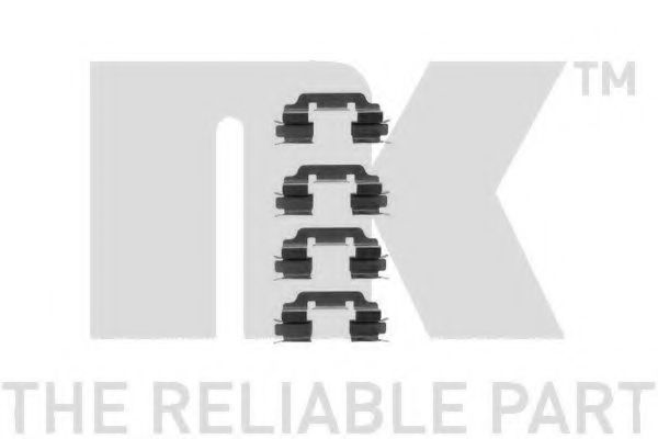 Ремкомплект дисковых тормозных колодок - NK 7933601