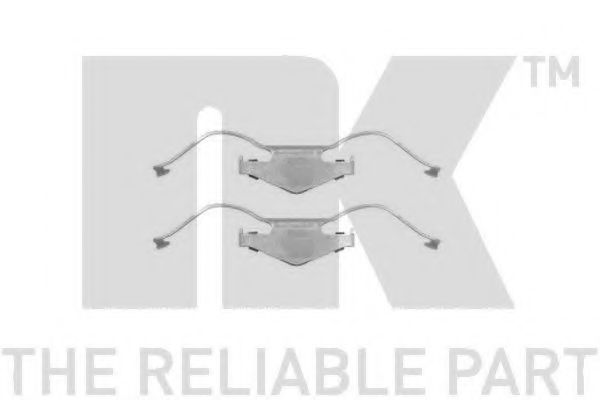 Ремкомплект дисковых тормозных колодок - NK 7936297