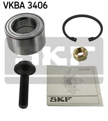 Подшипник ступицы колеса (комплект) | перед | - SKF VKBA 3406