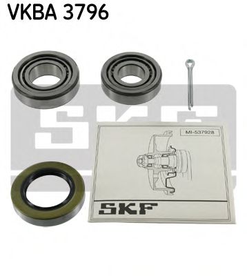 Подшипник ступицы колеса (комплект) | зад | - SKF VKBA 3796