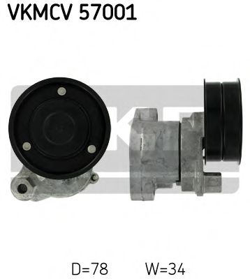 Натяжитель ремня ГРМ - SKF VKMCV 57001