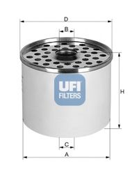 Фильтр топливный - Ufi 24.360.00