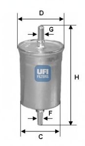 Фильтр топливный - Ufi 31.710.00