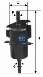 Фильтр топливный - Ufi 31.740.00