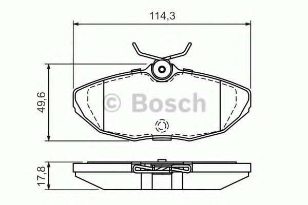 Колодки тормозные дисковые | зад | - Bosch 0 986 424 702