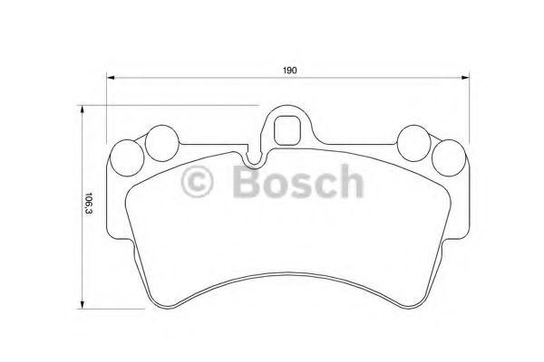 Колодки тормозные дисковые | перед | - Bosch 0 986 424 739