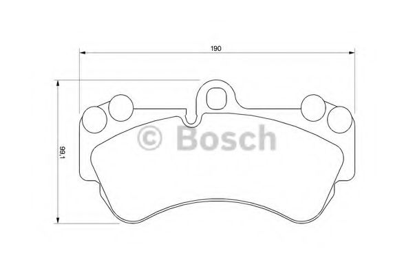Колодки тормозные дисковые | перед | - Bosch 0 986 424 740