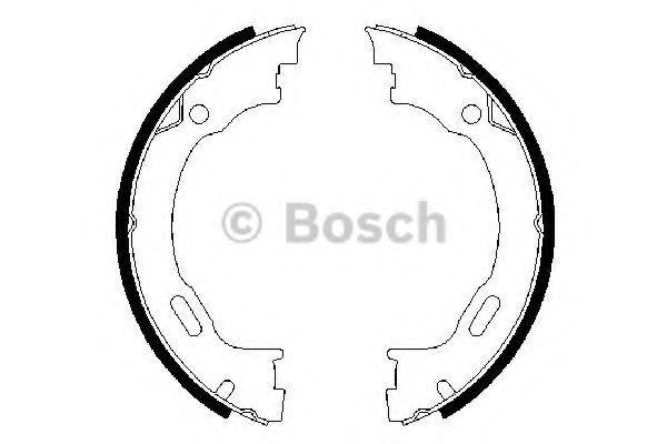 Колодки тормозные барабанные | зад | - Bosch 0 986 487 609
