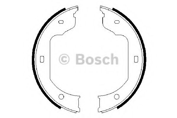 Колодки тормозные барабанные - Bosch 0 986 487 625