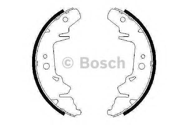 Колодки тормозные барабанные | перед | - Bosch 0 986 487 659