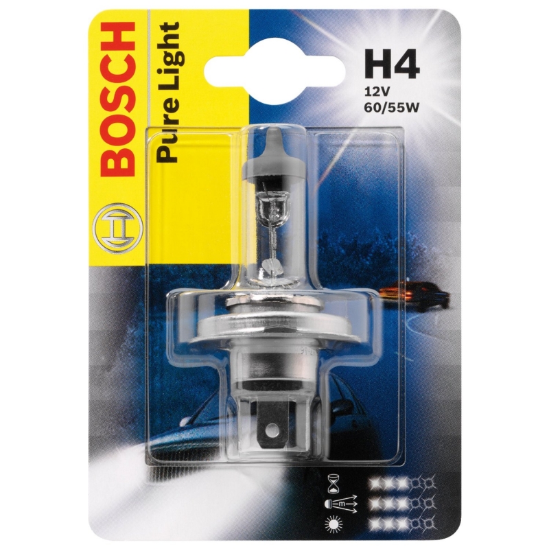 Лампа standard H4 12V 60/55w (блистер) - Bosch 1 987 301 001