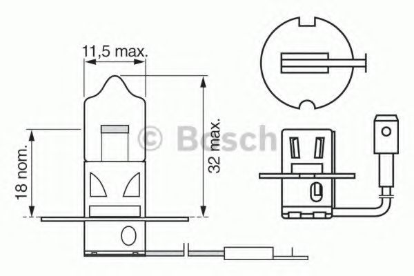 Лампа H3 standard/werkst - Bosch 1 987 302 031