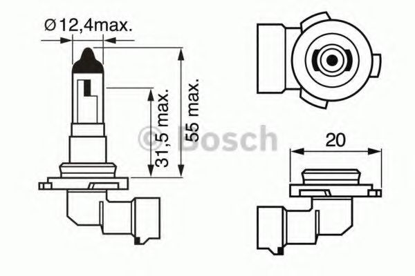 Лампа standard H10 12V 42W - Bosch 1 987 302 083
