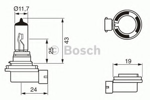 Лампа standard H11 12V 55W - Bosch 1 987 302 084