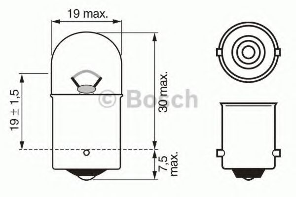 Лампа r10w 12V - Bosch 1 987 302 203