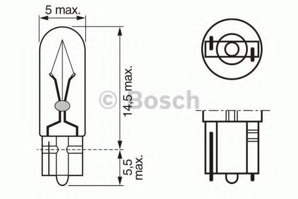 Лампа w12w 12V - Bosch 1 987 302 208