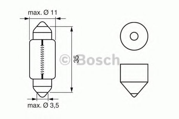 Лампа накаливания основного света - Bosch 1 987 302 281