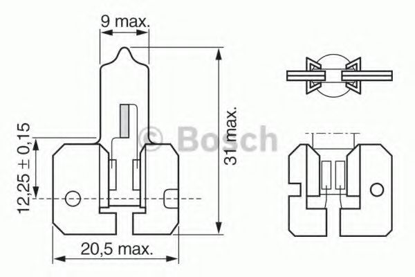 Лампа накаливания основного света - Bosch 1 987 302 422