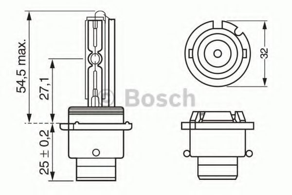 Лампа standard D2S 12V 35W - Bosch 1 987 302 904