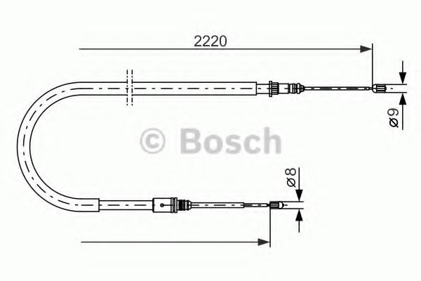 Трос стояночного тормоза - Bosch 1 987 477 652