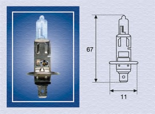 Лампа 24V H1 70W HCV - Magneti Marelli 002552100000