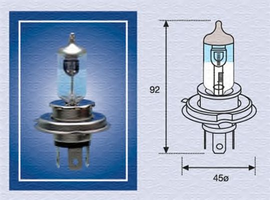 Лампа H4 XL 12V [+50%] - Magneti Marelli 002585100000