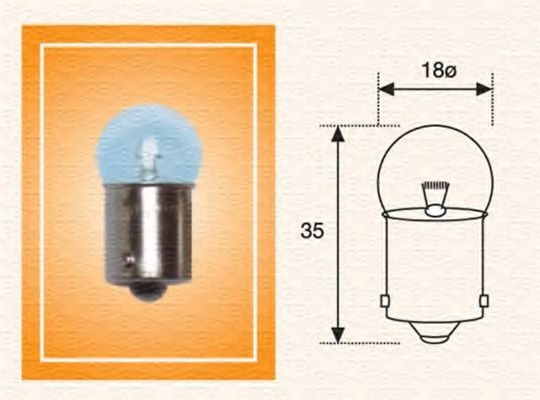 Лампа r10w 12V [standart] min10 - Magneti Marelli 004008100000