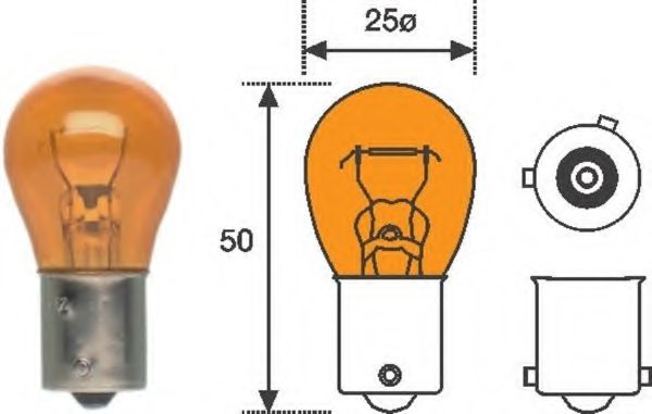 Лампа py21w 12V [standart] min10 - Magneti Marelli 008507100000