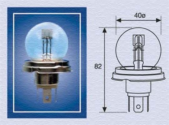 Лампа R2 12V [standart] - Magneti Marelli 008951100000