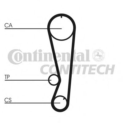 Комплект ремня ГРМ - Contitech CT827K1