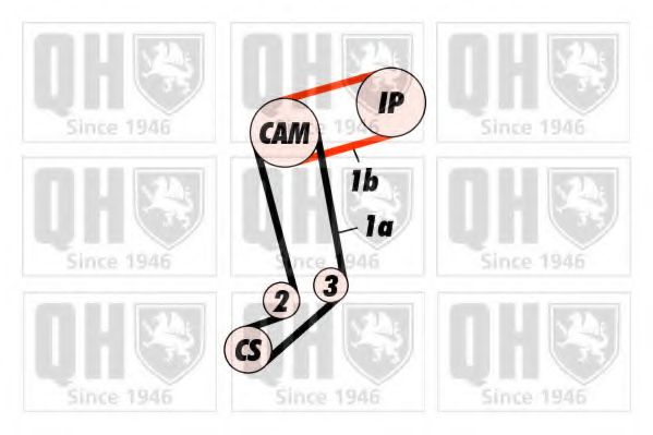 Ремень ГРМ - Quinton Hazell QTB154