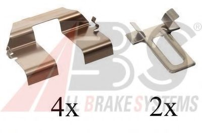 Комплектующие, колодки дискового тормоза - ABS 1233Q