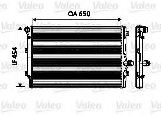 Радиатор системы охлаждения - Valeo 734333