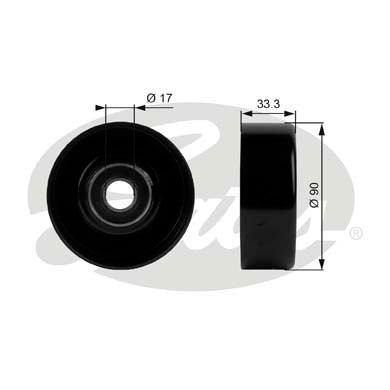 Ролик обводной приводного ремня - Gates T38033