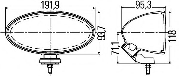 Фара противотуманная | лев | - Hella 1NB 007 892-041