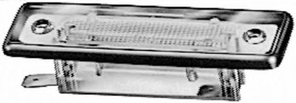 Фонарь освещения номерного знака | лев | - Hella 2KA 004 331-061
