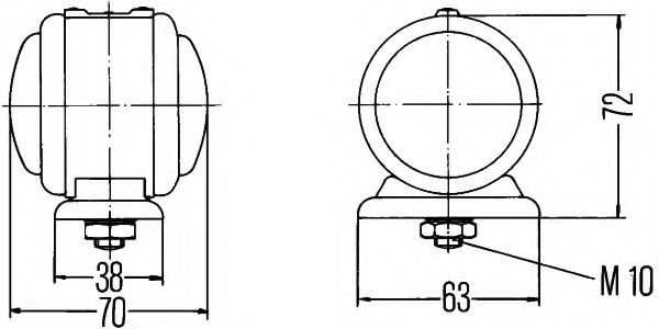 Габаритный фонарь - Hella 2TJ 001 633-211