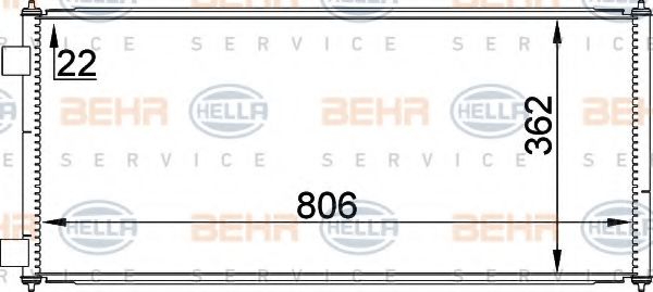 Конденсатор кондиционера - Hella 8FC 351 300-751