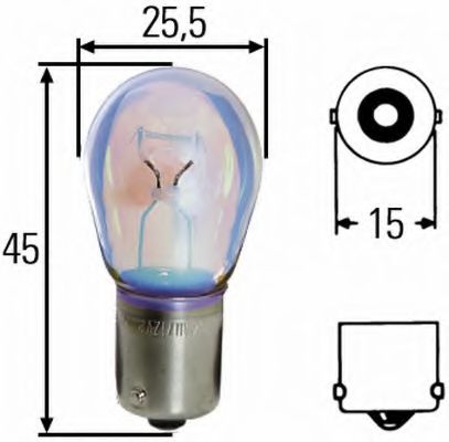 Лампа накаливания габаритного освещения HCV - Hella 8GA 002 073-251