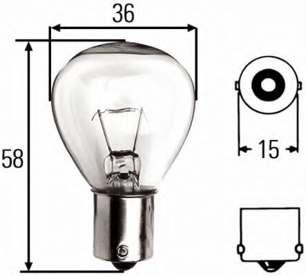 Лампа накаливания габаритного освещения - Hella 8GA 002 074-121