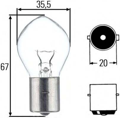 Лампа накаливания противотуманной фары - Hella 8GA 002 083-131